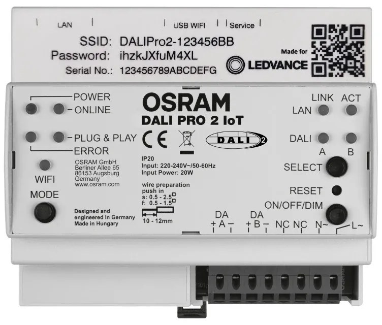 Osram Lichtregelsysteemcomponent |  dali pro 2 iot ldvv 2 iot