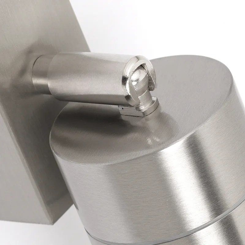 Buitenwandlamp staal IP44 draai- en kantelbaar - Solo