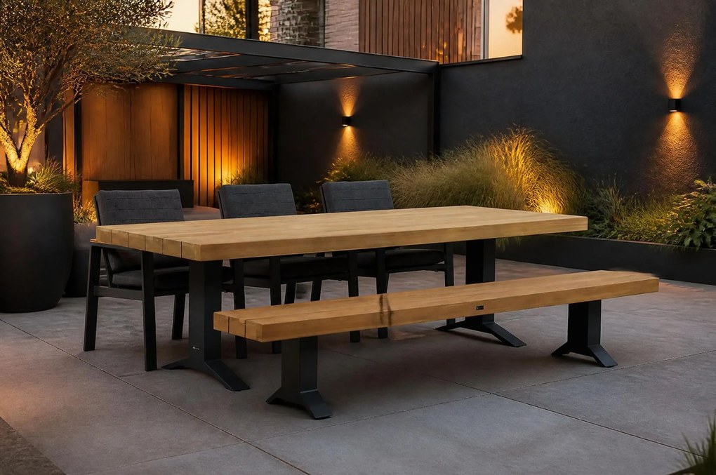 Tuinset 6 personen 260 cm Aluminium Grijs Lifestyle Garden Furniture Marietta/Superior