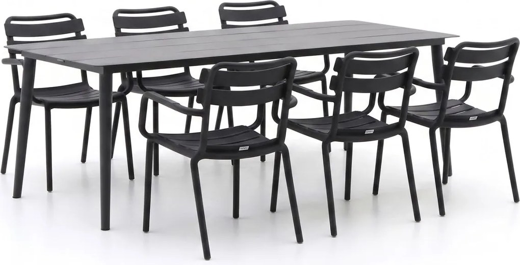 Diningset Forza  | 6 personen aluminium | Tuinset stapelbaar | 7-delig | Kees Smit Tuinmeubelen