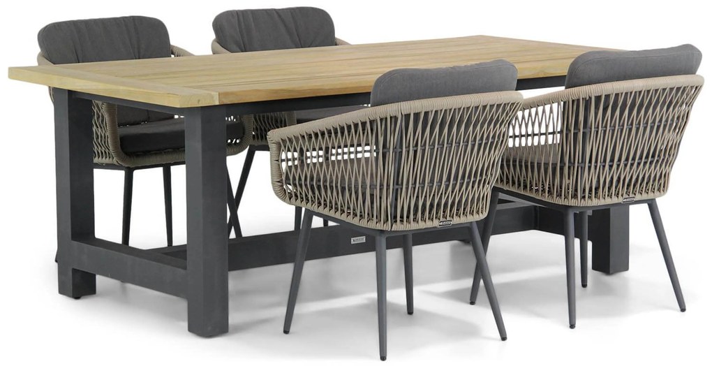 Tuinset 4 personen 200 cm Rope Taupe Lifestyle Garden Furniture Western/San