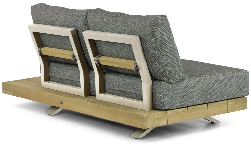 Hoek loungeset 5 personen Teak Taupe Santika Furniture Santika