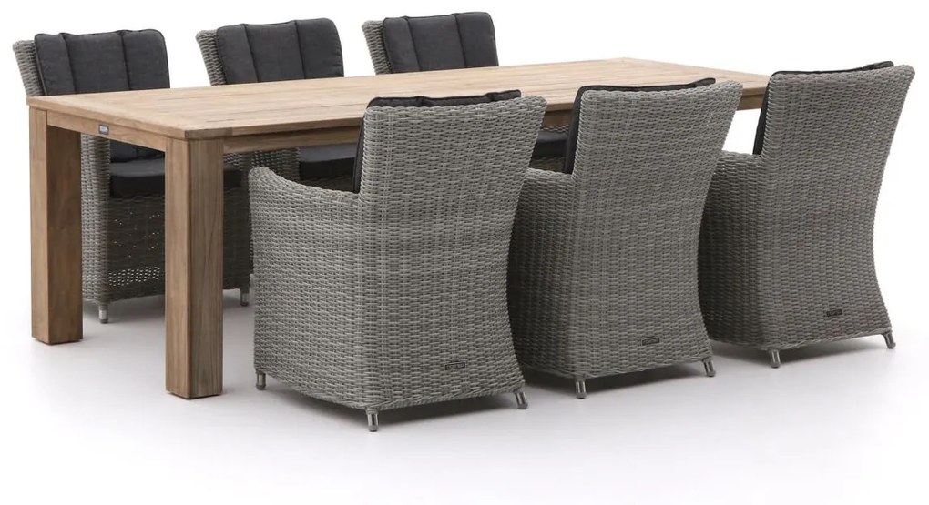 Intenso Adriano/ROUGH-X 240cm dining tuinset 7-delig