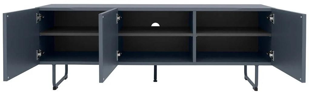 Tenzo Parma Tv-meubel Mat Blauw - 146x43x51cm.