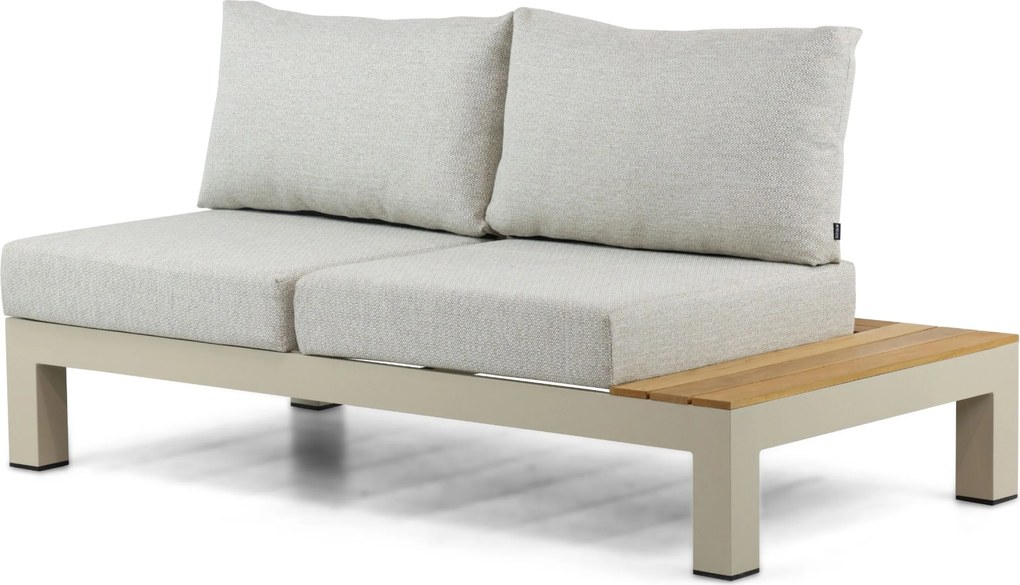 Loungeset 5 personen Aluminium/Teak Taupe Lifestyle Garden Furniture Vittoria