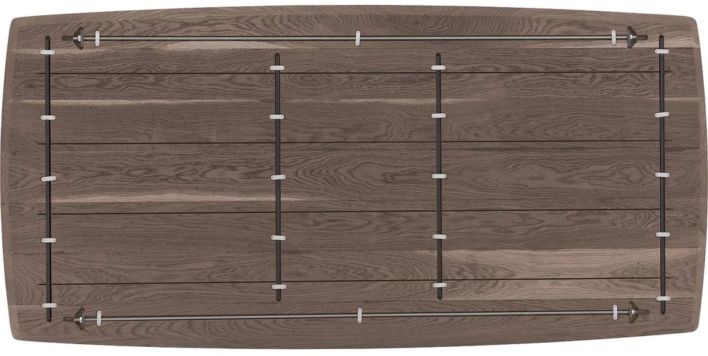 Goossens Excellent Eettafel Uniek, Semi rechthoekig 200 x 100 cm