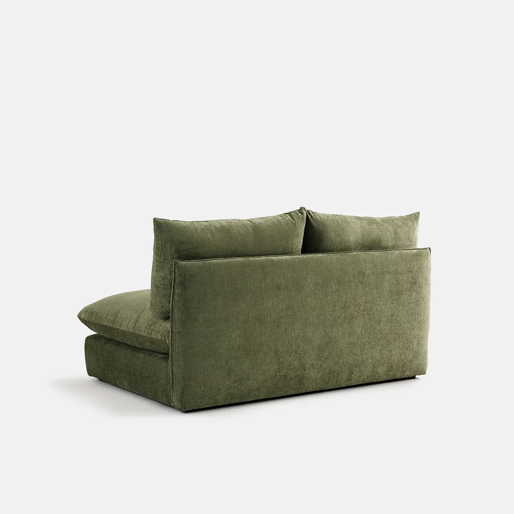 Malo modulaire 2-zits bank met textuurfluweel