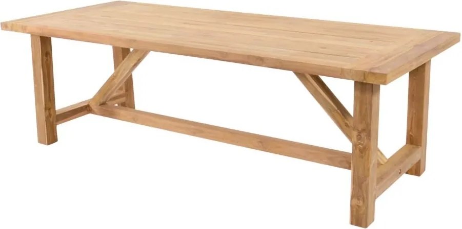 Lesli Living Tuintafel - Gerecycled Teak - Castle - 240x100x76 cm - Lesli Living