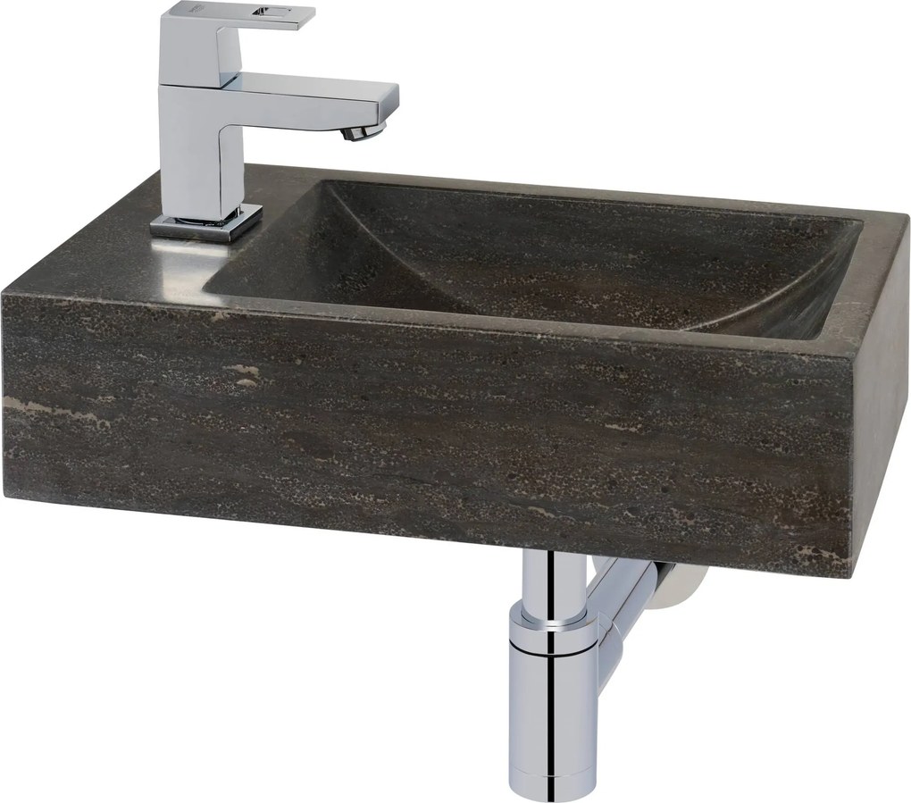 Saqu Nature Collection natuurstenen fontein links 40x22x10cm