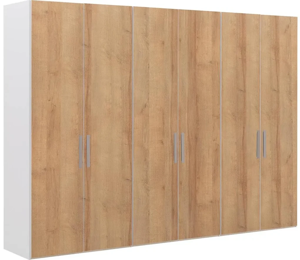 Goossens Kledingkast Easy Storage Ddk, Kledingkast 304 cm breed, 220 cm hoog, 6x draaideur