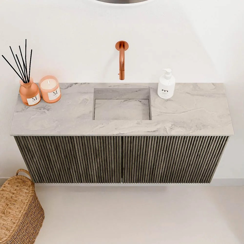 Mondiaz Joya DLux 80cm toiletmeubel shadow met wastafel faye midden zonder kraangat glace