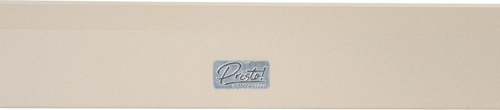 Tuinset 8 personen 200 cm Aluminium Taupe Presto Brentino/Tivario