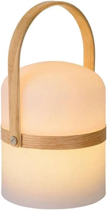 Lucide tafellamp Joe LED IP44 - wit - 14,5x14,5x26,5 cm - Leen Bakker