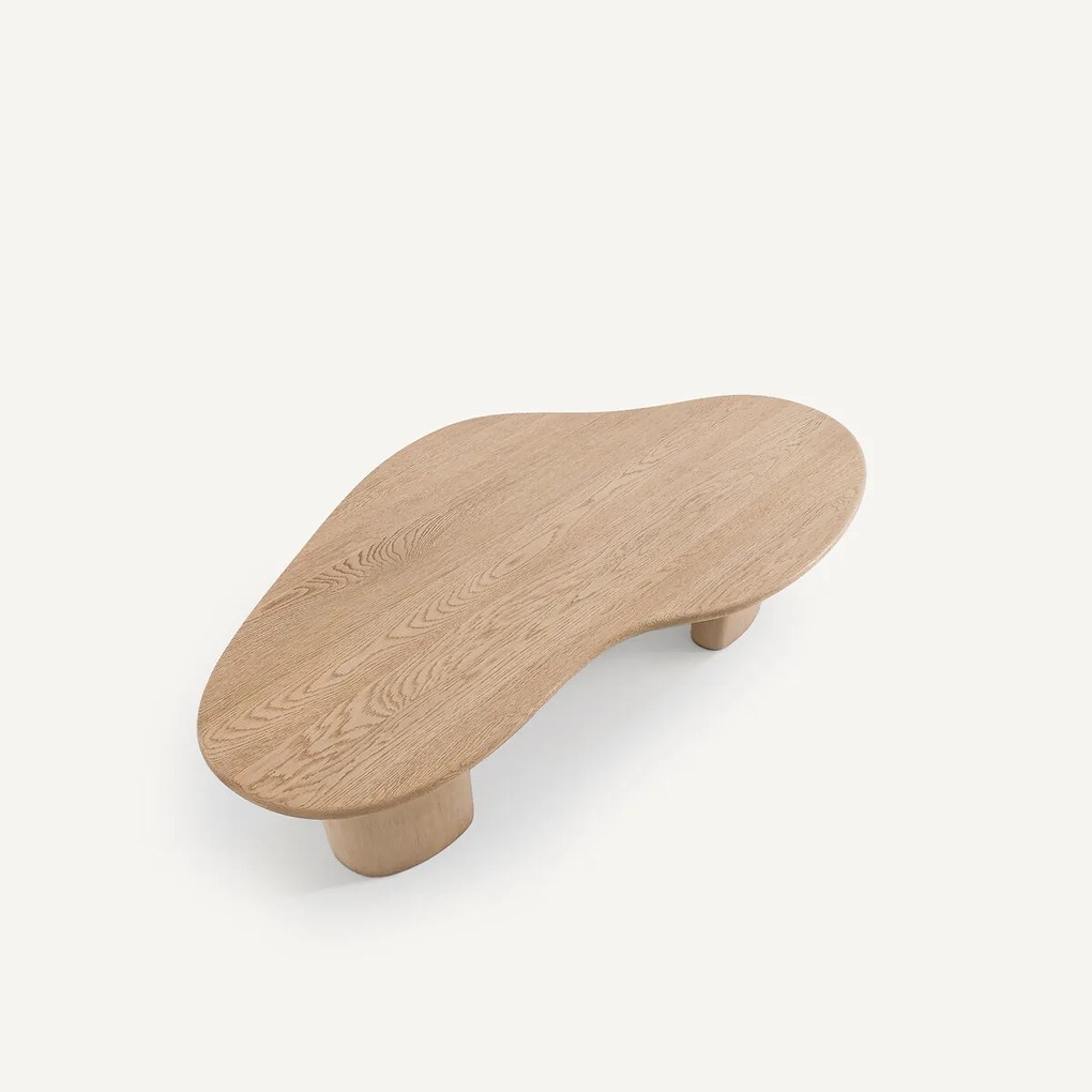 Salontafel, gezandstraald eikenhout en fineer, Phlu