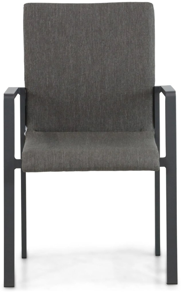Tuinset 4 personen 90 cm Aluminium/textileen Grijs Lifestyle Garden Furniture Rome/Cesar