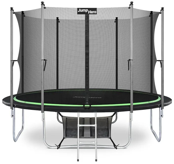 Tuintrampoline met veiligheidsnet aan binnenkant 366cm Jump Hero 12FT