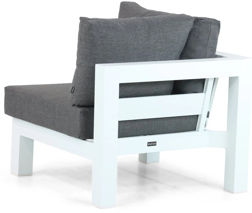 Hoek loungeset 5 personen Aluminium Wit Lifestyle Garden Furniture Luca