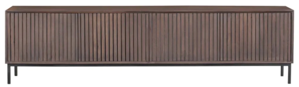 Starfurn Madison Walnoot Tv-meubel Met Walnoot Kleur 210 Cm - 215x50x55cm.