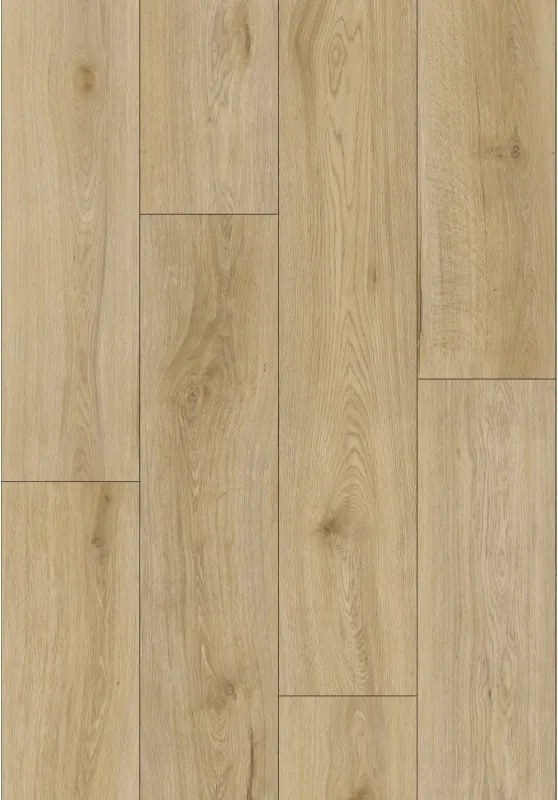 Mexen Charter Oak vinyl vloerdelen 1227 x 187 mm LVT Dryback 2,5 mm, PVC onderlaag, 4 V-groef, Eik - F1322-1227-187-255-4V1-01
