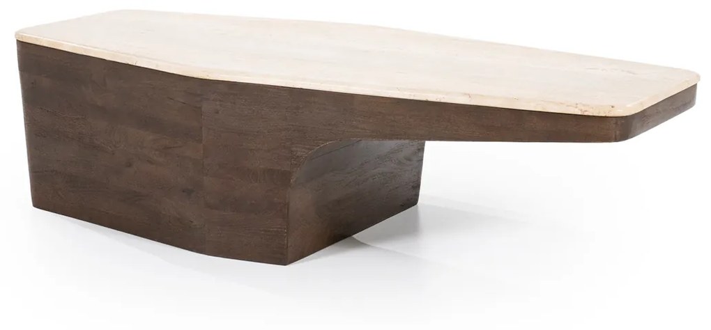 Eleonora Luna Tavertin Salontafel Met Hout - 128 X 63cm.