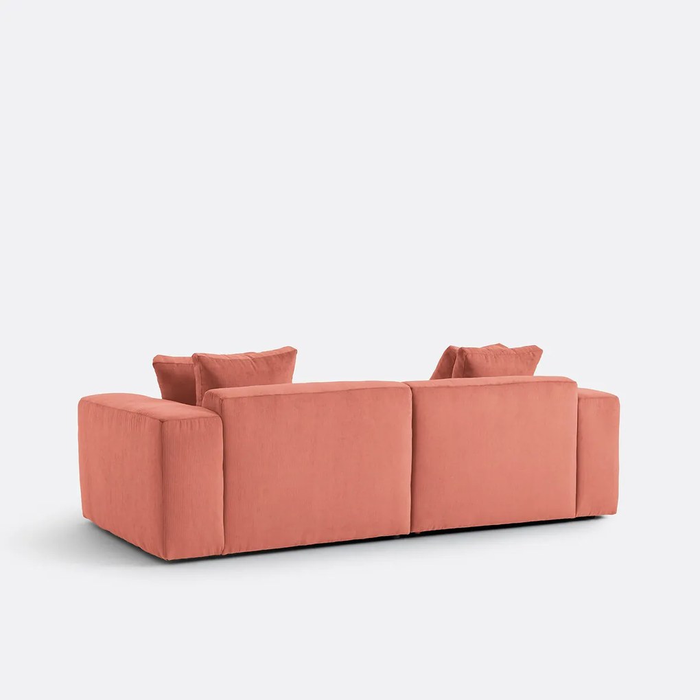 3-zitsbank van fijn ribfluweel, LIORA