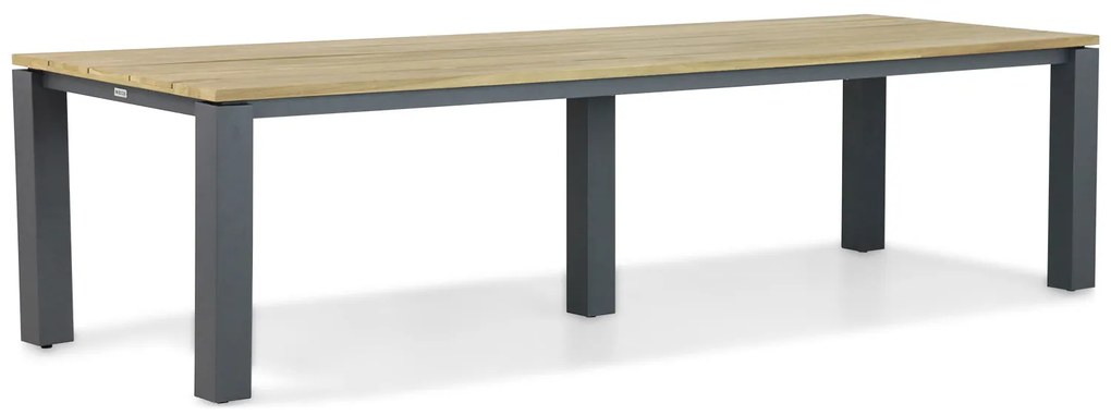 Dining Tuintafel rechthoekig 300 x 100 cm Aluminium/teak Old teak greywash Riviera