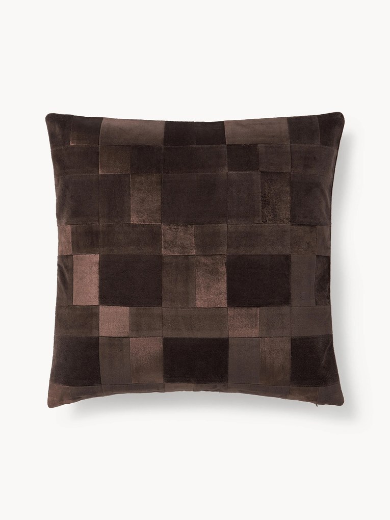 Patchwork fluwelen kussenhoes Bastien