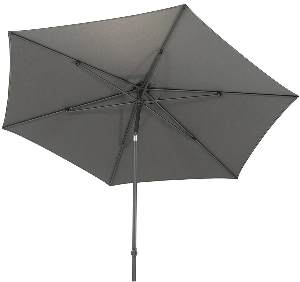4 Seasons Azzurro stokparasol Ø300 cm Charcoal solefin