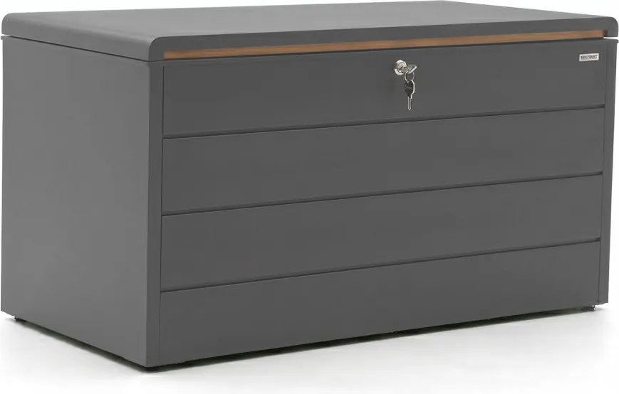 Tuin opbergbox Kees Smit  | Waterdicht | Kussenbox | Staal | Grijs - Antraciet | Kees Smit Tuinmeubelen