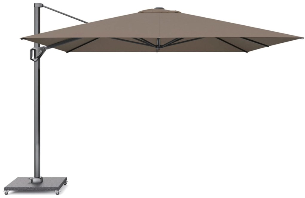 Platinum Challenger zweefparasol 3.5x3.5m T1 premium (excl. voet) havana