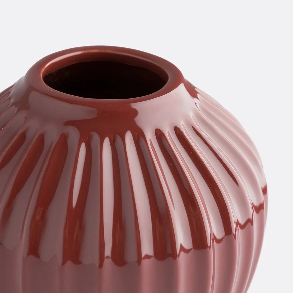 Generfde keramische vaas H15 cm Estria
