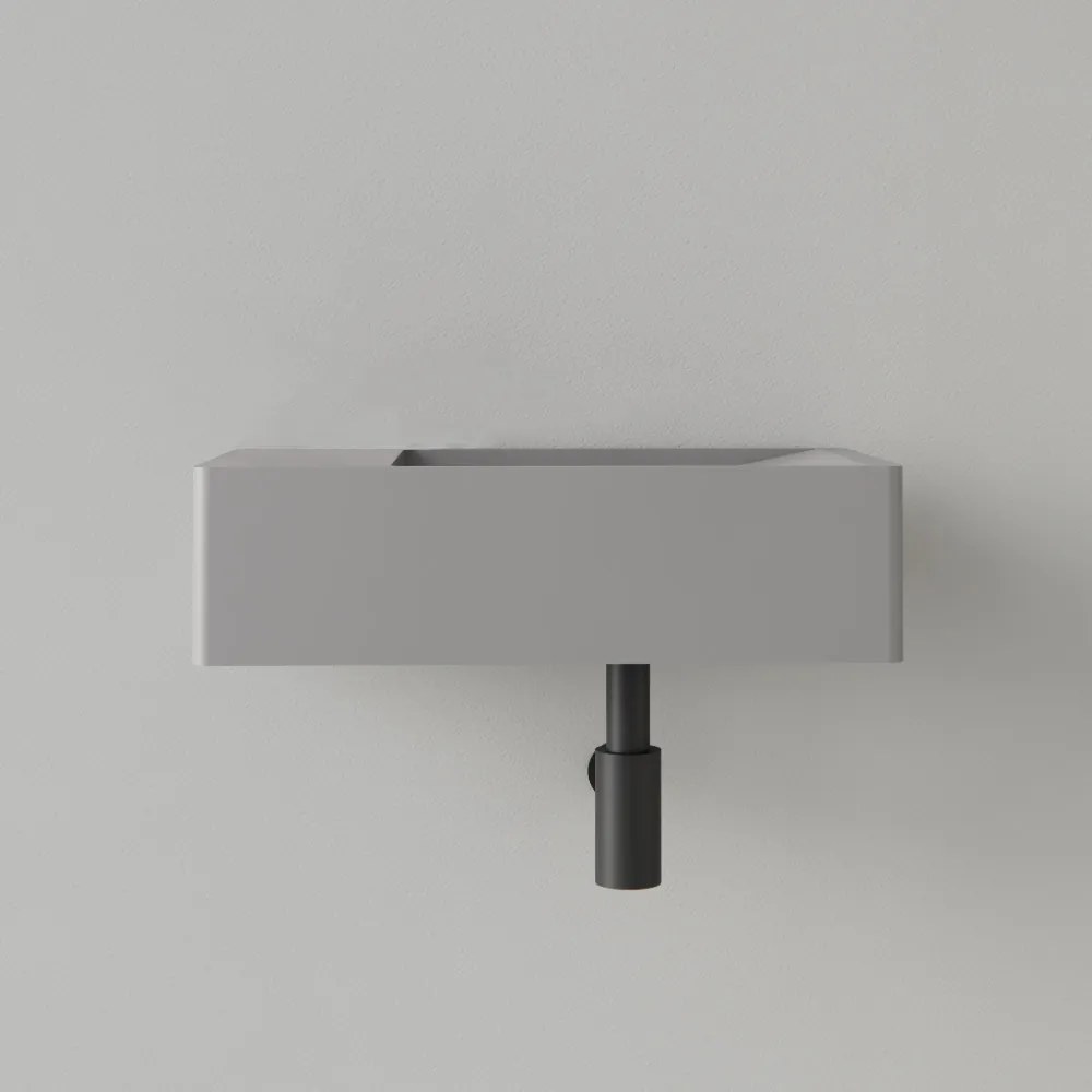 Sanigoods Luko fontein 40x22cm links zonder kraangat leigrijs