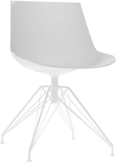 MDF Italia Flow Chair stoel met wit LEM onderstel