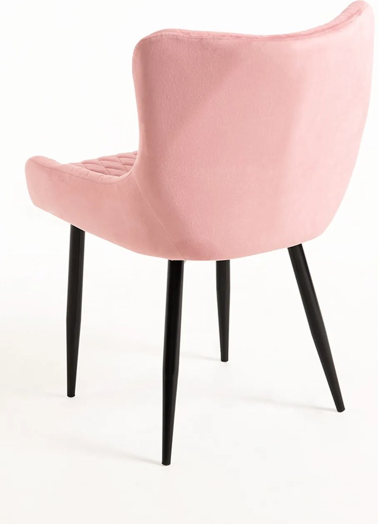 Set van 4 Sanda Fluwelen Stoelen