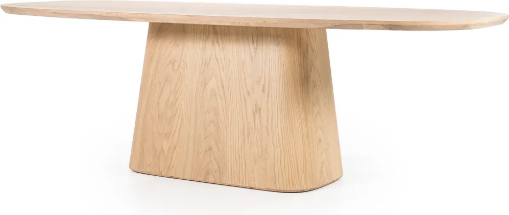 Eettafel Deens Ovaal Eiken Fineer 250 Cm - 250 X 110cm.