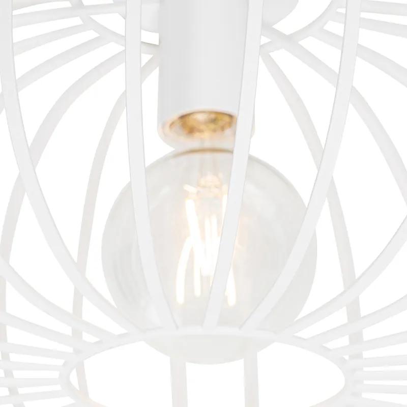 Design plafondlamp wit 39 cm - Johanna Design E27 rond Binnenverlichting Lamp