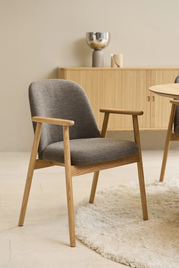 RODERIC Taupebruin (Monza 40)/gelakt - HOUTEN STOEL VOOR WOONKAMER, EETKAMER, KEUKEN RETRO