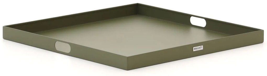 Dienblad voor buiten en binnen  | Manifesto  | Aluminium | Groen | 70x70cm | Kees Smit Tuinmeubelen