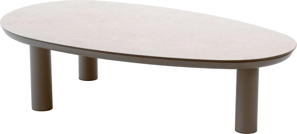 Nina lounge tuintafel 123x73xH31 cm printed ceramic terre Taste 4SO
