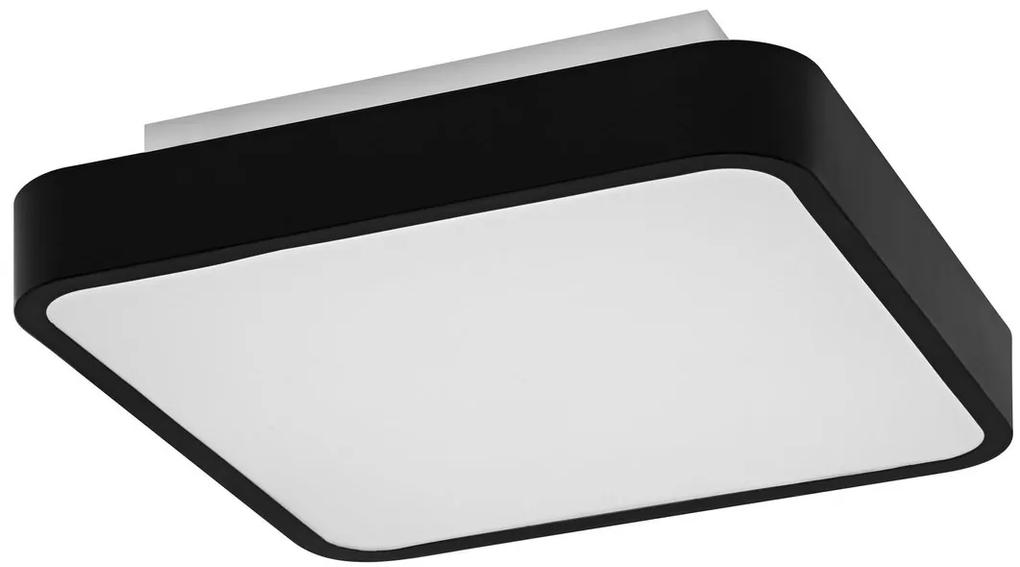 Sapho Orbis Backlight vierkante plafondlamp 35x35cm 28W zwart