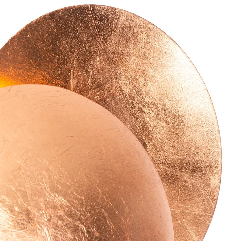 Moderne wandlamp koper rond 20cm - Sunrise