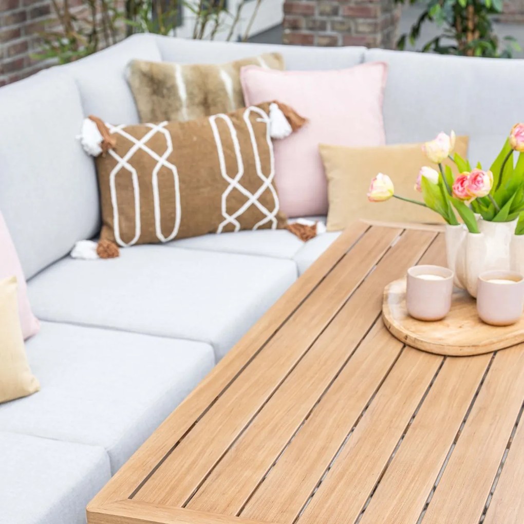 Garden Impressions Hannie lounge dining set 5-delig - light teak look