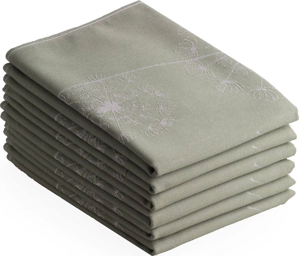 Theedoek dandelion – 6 stuks – 50×70 – groen