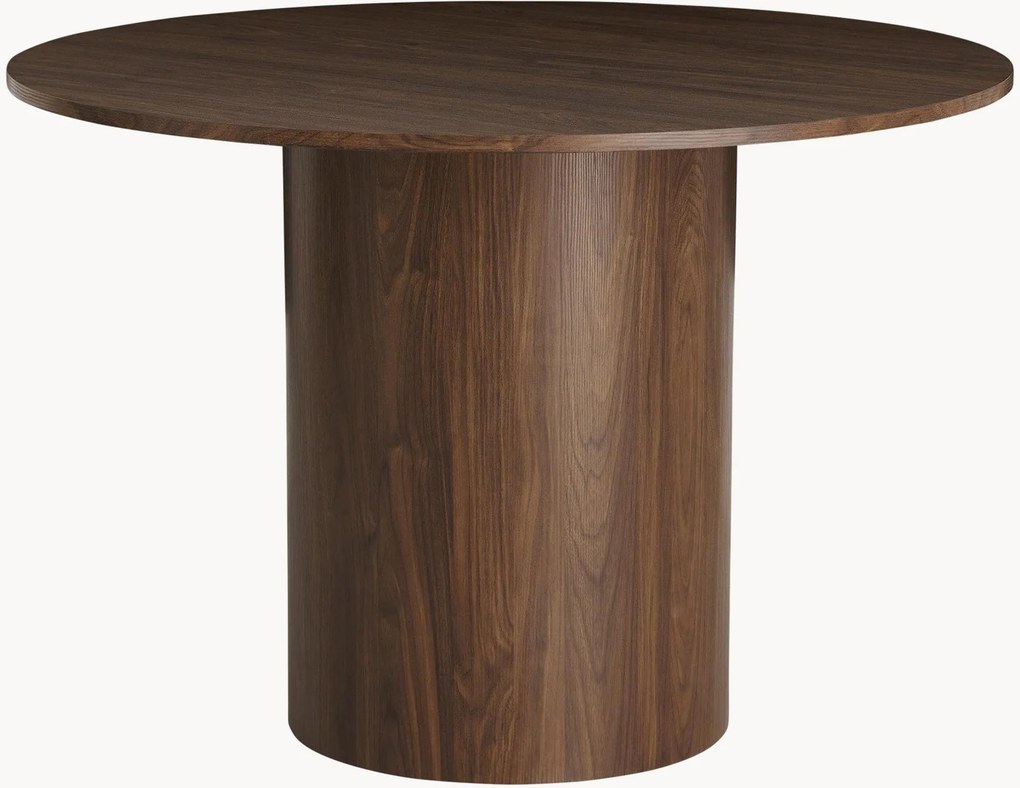 Ronde eettafel Matbord met houtlook, Ø 110 cm