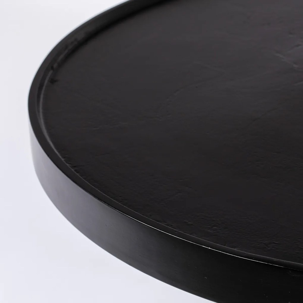 Zuiver Floss Ronde Salontafel Van Aluminium Zwart - 60 X 60cm.