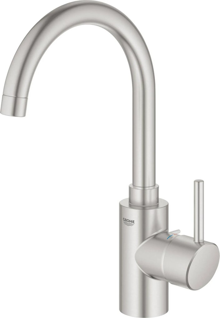 Grohe Concetto keukenmengkraan hoge uitloop Supersteel