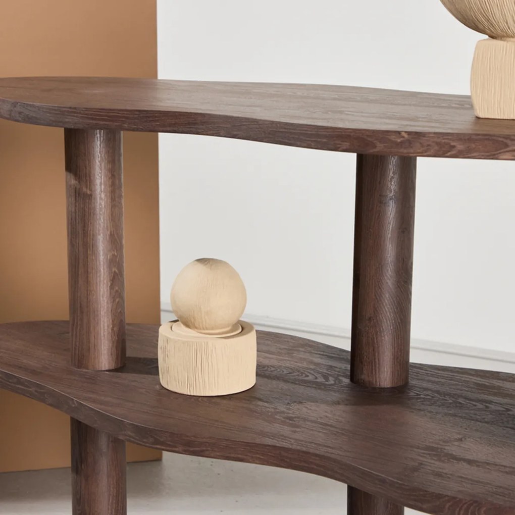 Lage Golvende Openkast Bruin - 120x45x75cm.