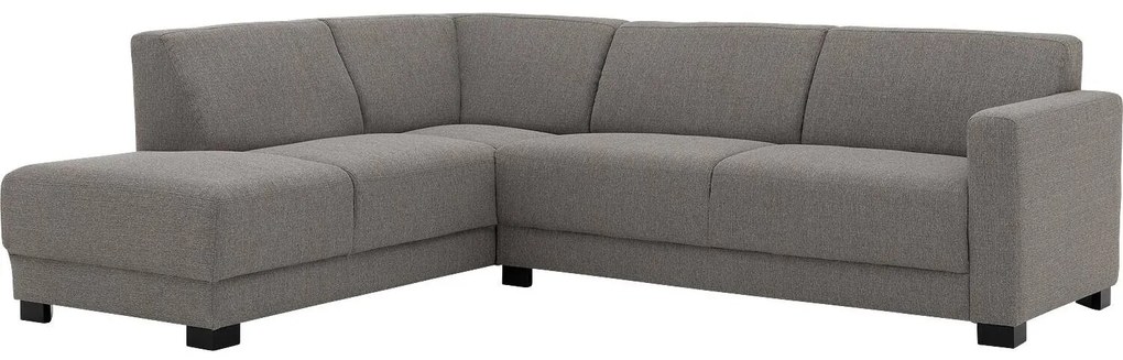 Goossens  My Style grijs, stof, 2,5-zits, stijlvol landelijk met ligelement links