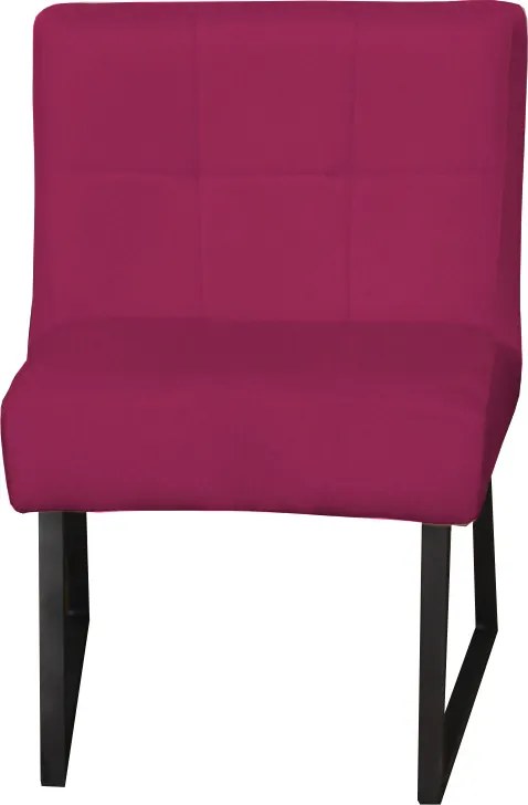Eetkamerstoel - Amsterdam - geschikt voor ronde tafel - stof Element fuchsia 19