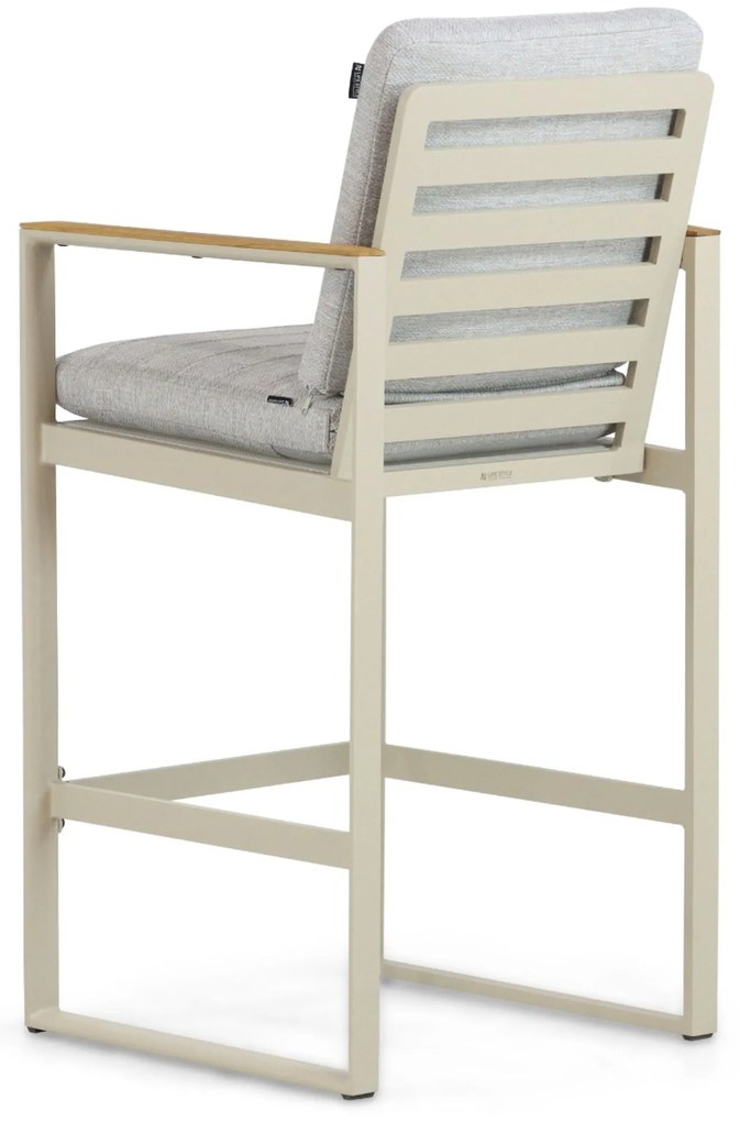 Barstoel Aluminium Taupe-naturel-bruin Lifestyle Garden Furniture Faro